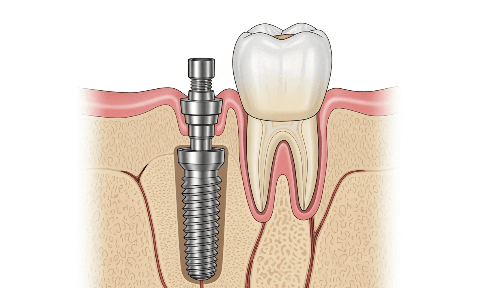Dental Implant Diagram - Missing tooth replacement